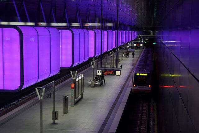 欧洲地铁 德国 汉堡 hafencity university station