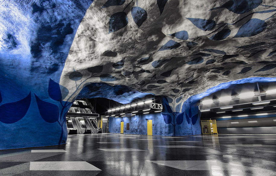 欧洲地铁  瑞典 斯德哥尔摩 Central Stockholm station