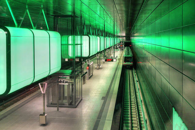 欧洲地铁 德国 汉堡 hafencity university station