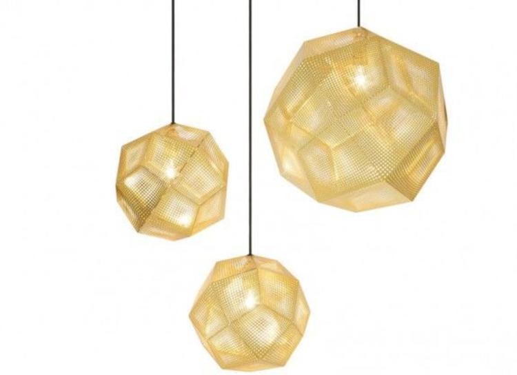 Tom Dixon Etch Shade Brass 金属吊灯