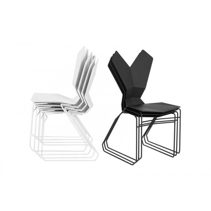 Tom Dixon Y Chair Sled Black 黑色金属座椅