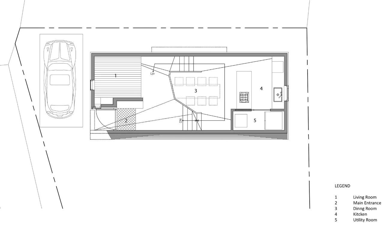 个性住宅Conan House  韩国设计师Moon Hoon  未来主义 平面图