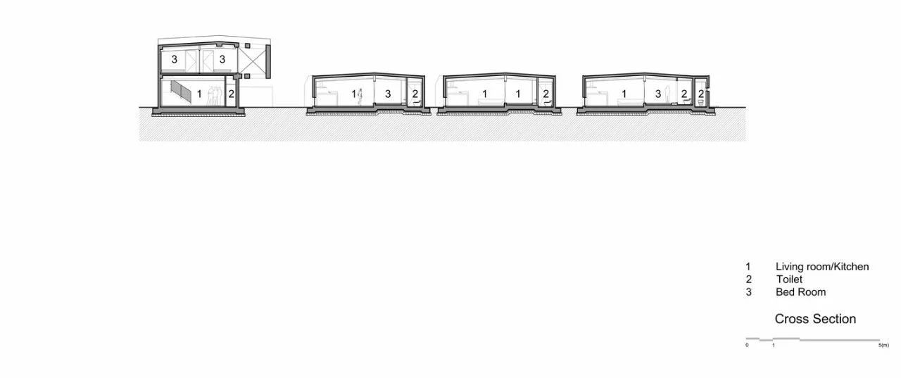 个性住宅Miryang Pool Villa  韩国设计师Moon Hoon  未来主义 立面图